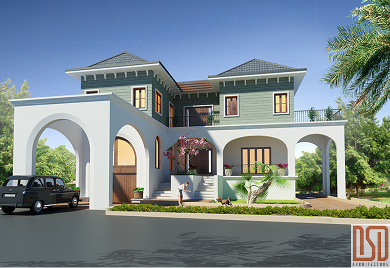 THIẾT KẾ KIẾN TRÚC BIỆT THỰ HIỆN ĐẠI 