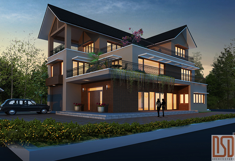 KIẾN TRÚC BIỆT THỰ HIỆN ĐẠI - NAM ĐỊNH 