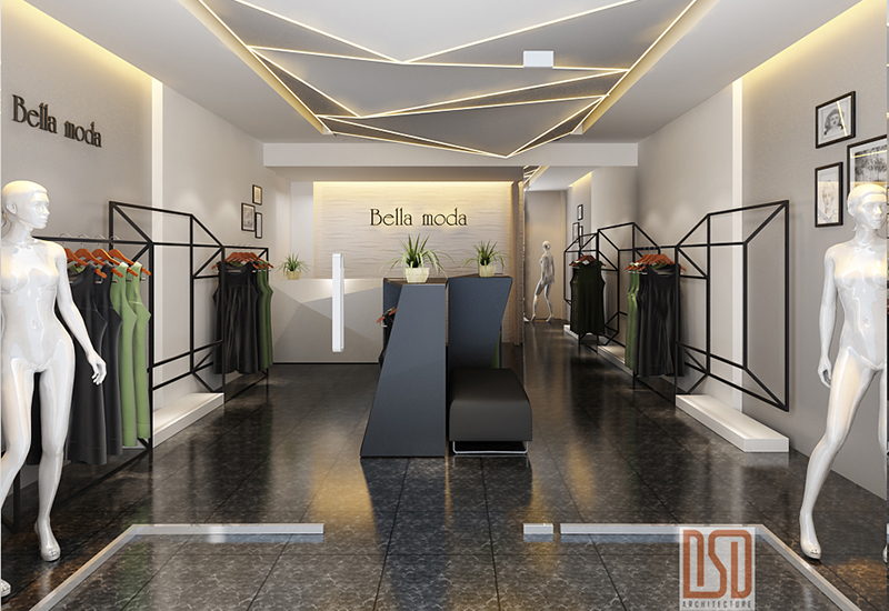 THIẾT KẾ SHOP THỜI TRANG BELLA MODA 