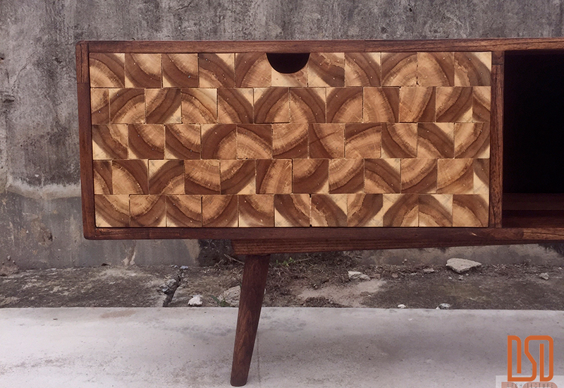 DF07.1 - Kệ tivi gỗ keo Decor