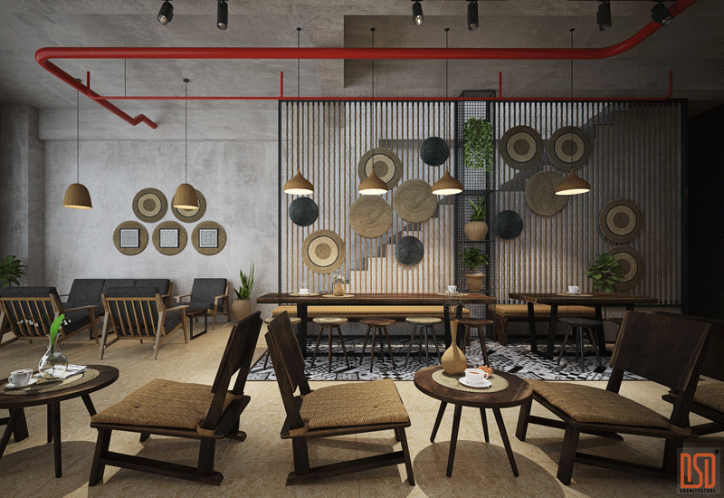 Thiết kế nội thất F1 Coffe