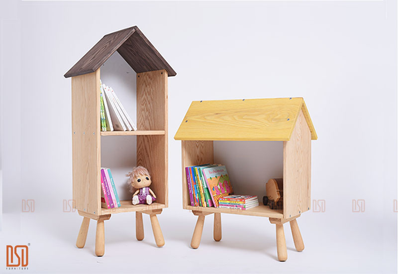 DF3013. KỆ NGÔI NHÀ 2 TẦNG MÁI DỌC 