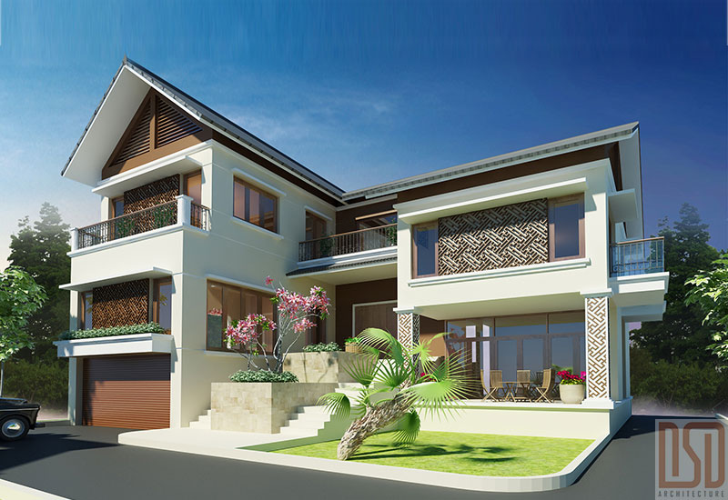 THIẾT KẾ KIẾN TRÚC BIỆT THỰ  -  MR. TÂM 