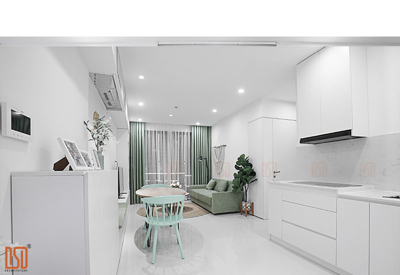 Thiết kế - Thi công nội thất chung cư Vinhomes OceanPark 58m2 Mrs. Hương 