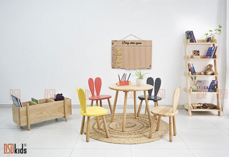 Top 4 bộ bàn ghế trẻ em DSDkids đáng mua nhất cho góc học tập của trẻ